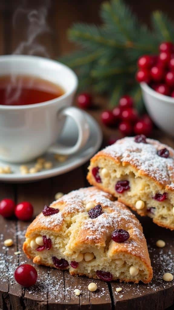 cranberry white chocolate scones