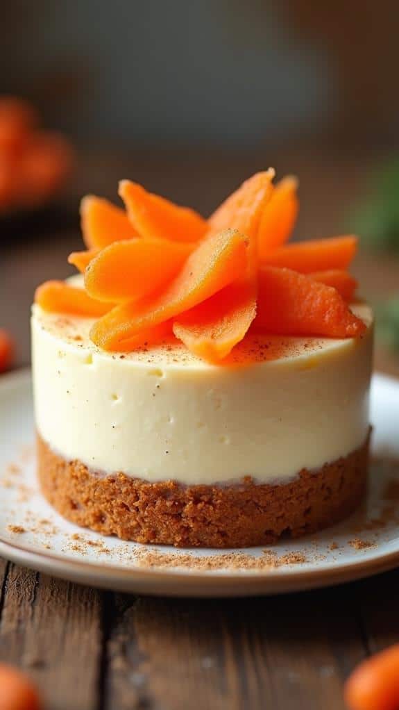 delicious carrot cake cheesecake