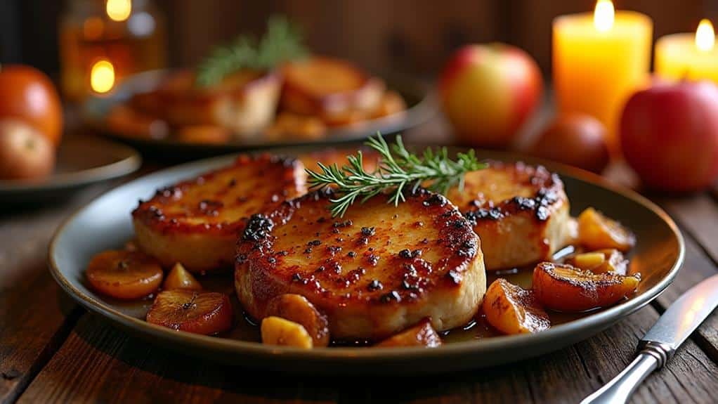 cider-braised pork chops