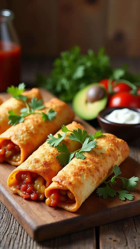 delicious crispy fried burritos