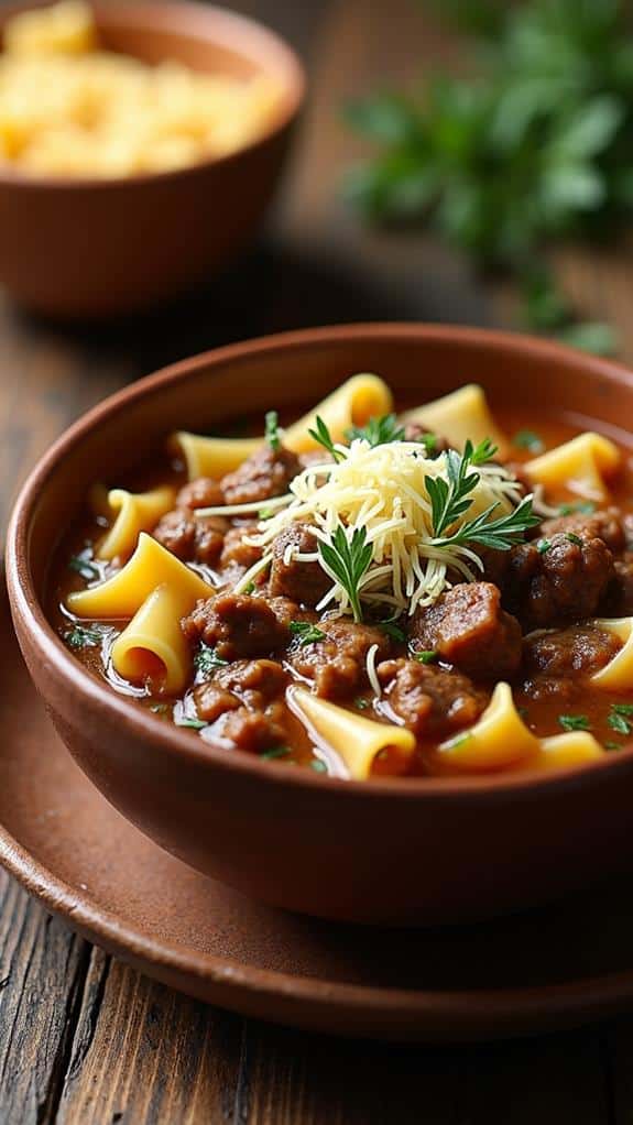 savory beef noodle dish