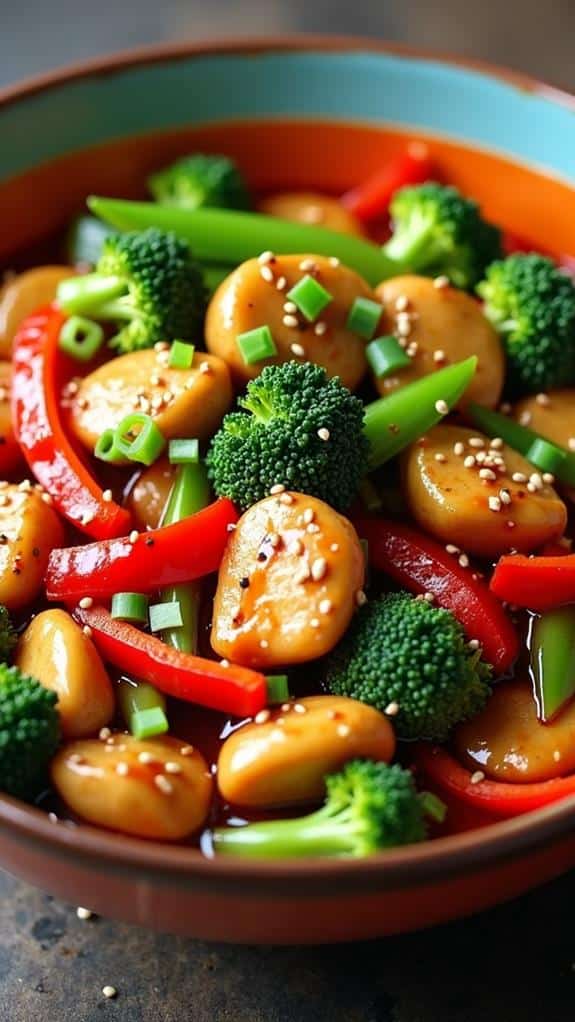 savory chicken vegetable stir fry