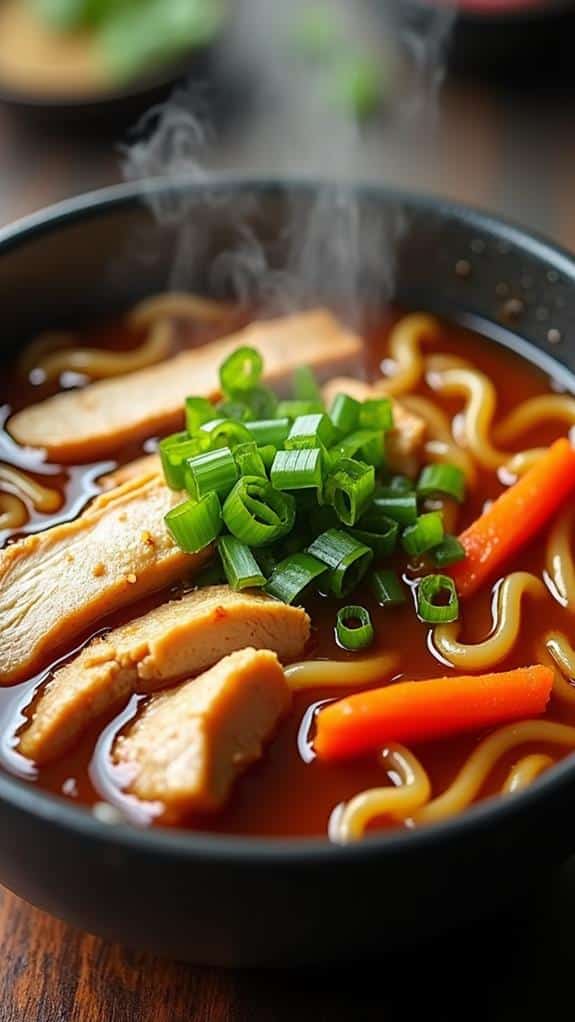 savory teriyaki chicken soup