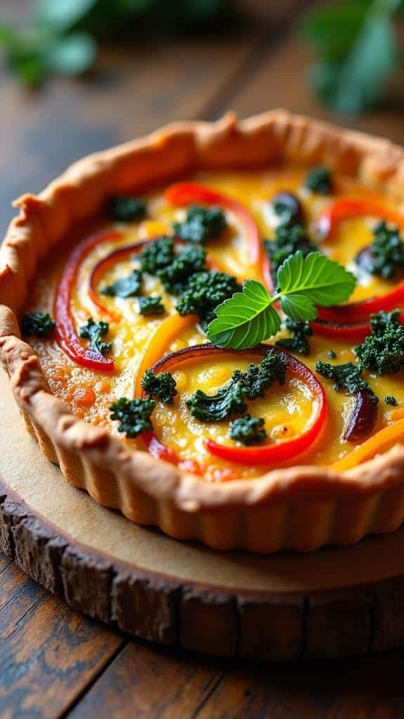 sweet potato crust quiche