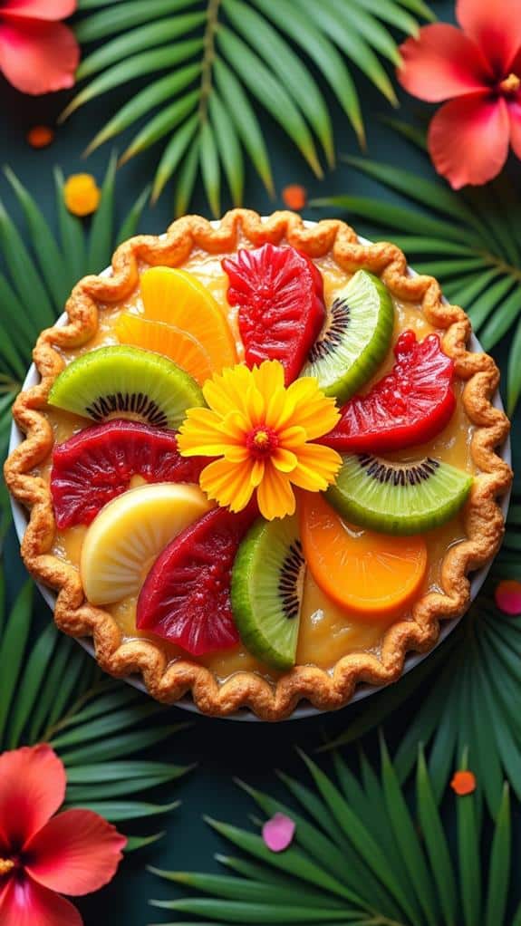 tropical fruit dessert delight