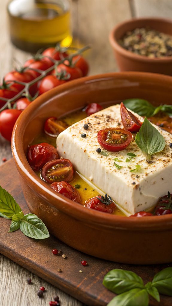 baked feta cheese dish