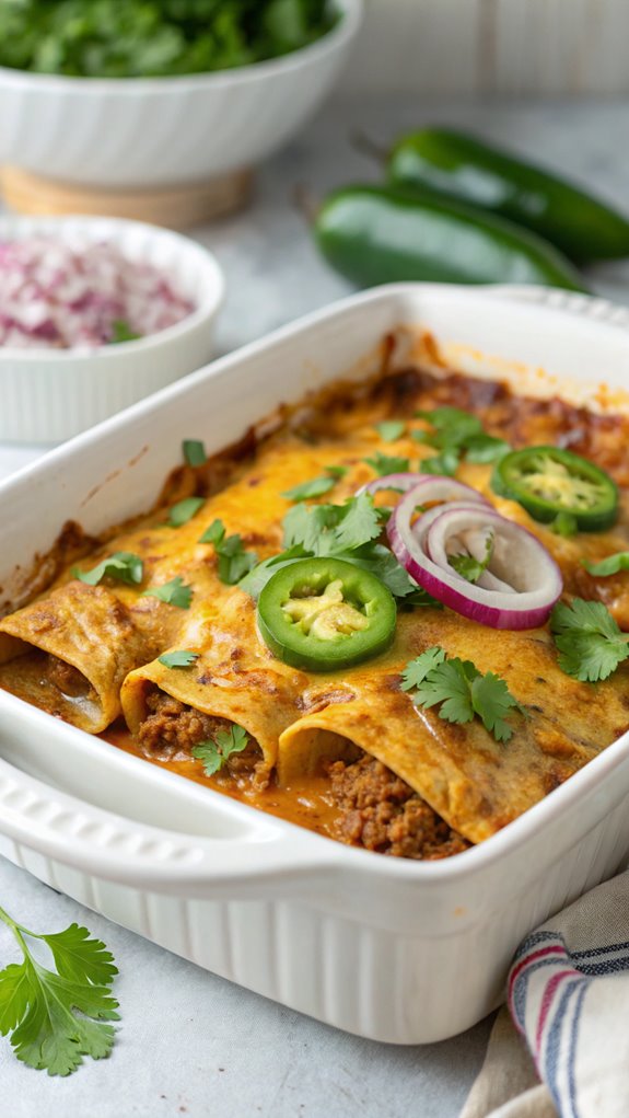 beef enchilada casserole recipe