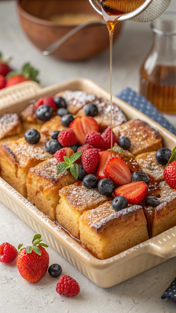 berry filled french toast casserole