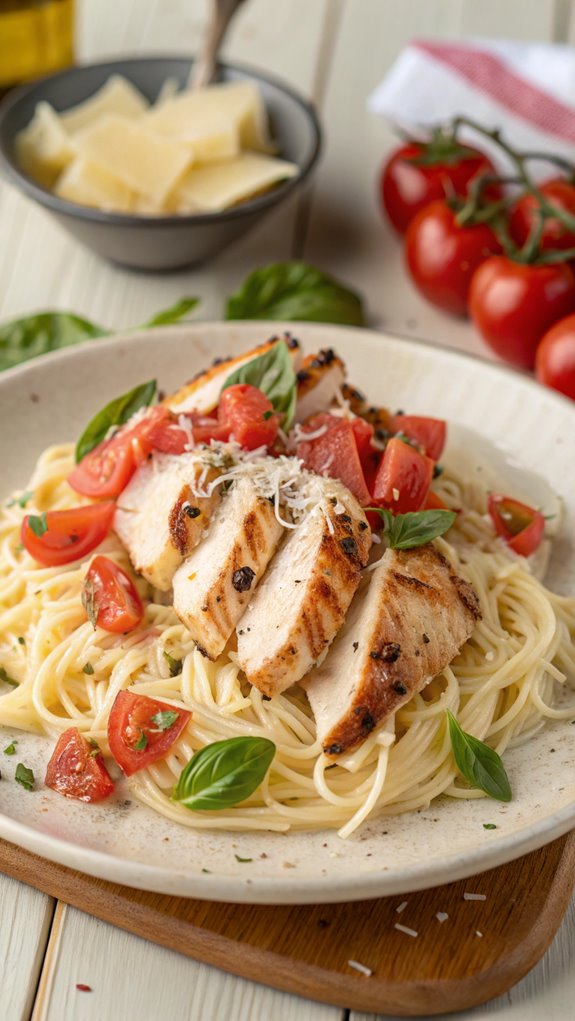 bruschetta chicken pasta recipe