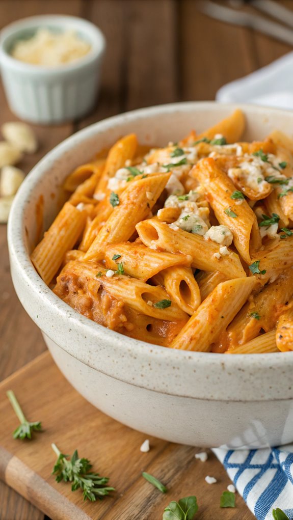 buffalo chicken pasta dish