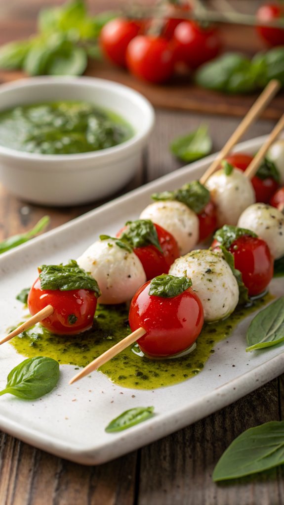 caprese skewers appetizer recipe