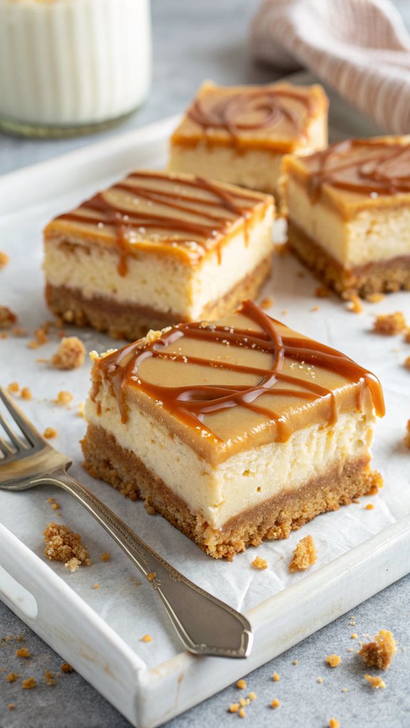 caramel cheesecake dessert bars