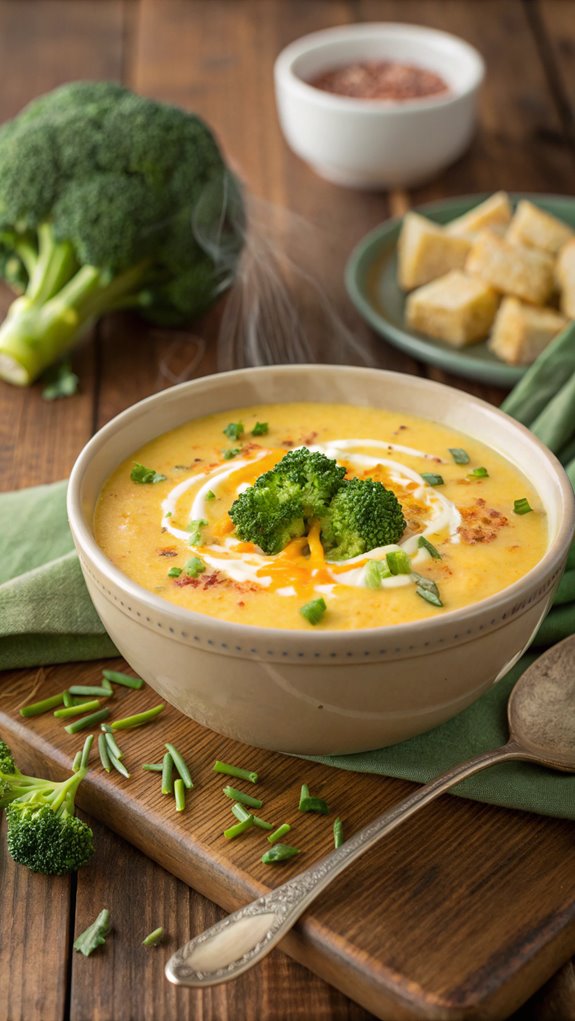 cheddar broccoli potato soup