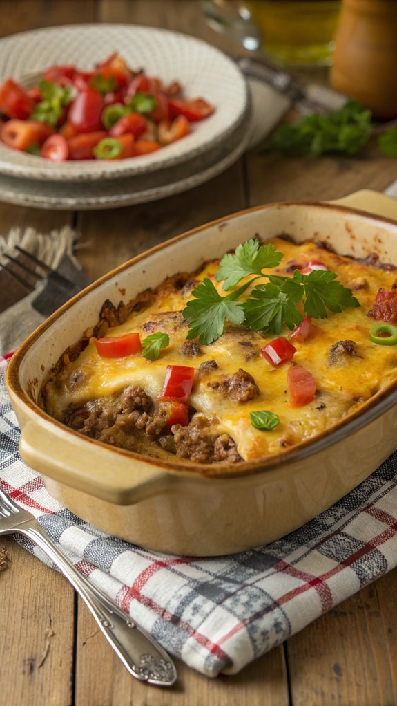 cheeseburger casserole cooking instructions