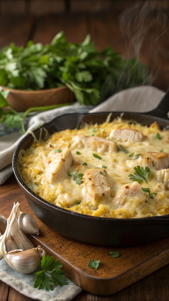 cheesy chicken rice casserole