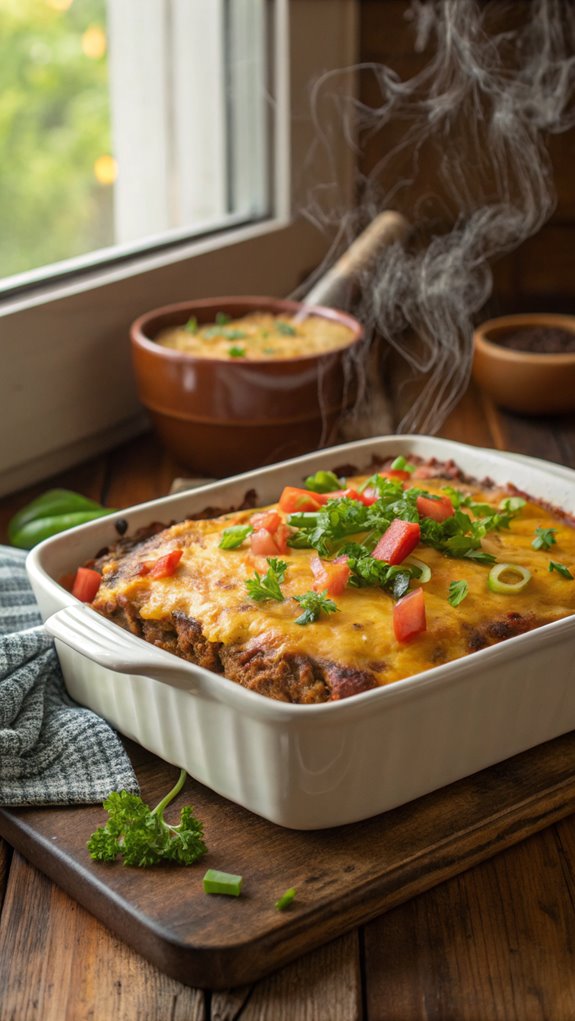 cheesy meatloaf casserole recipe