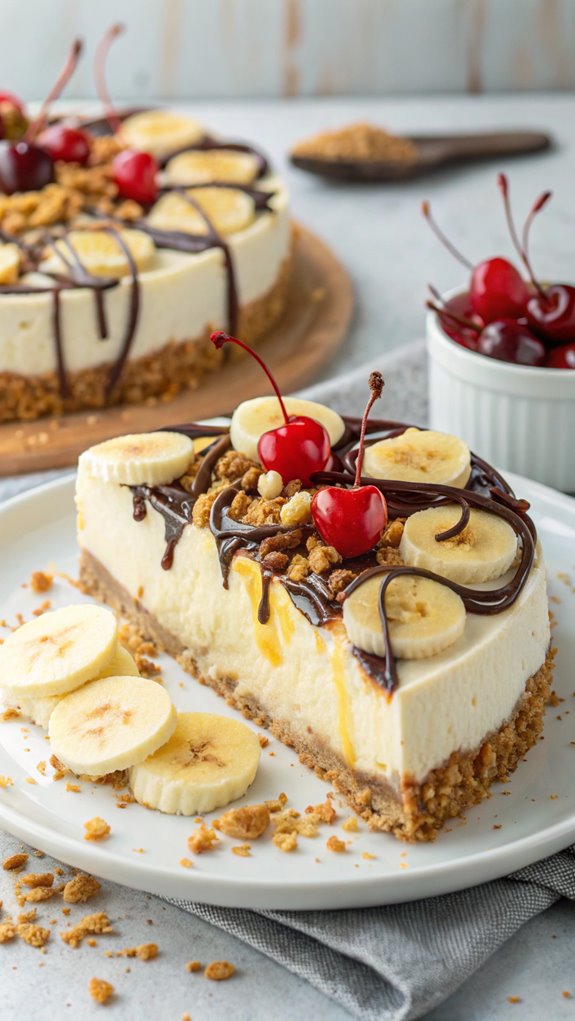 chilled dessert with bananas