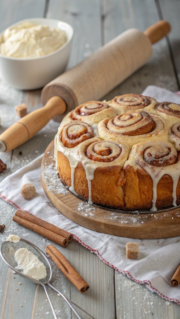 cinnamon roll cake recipe