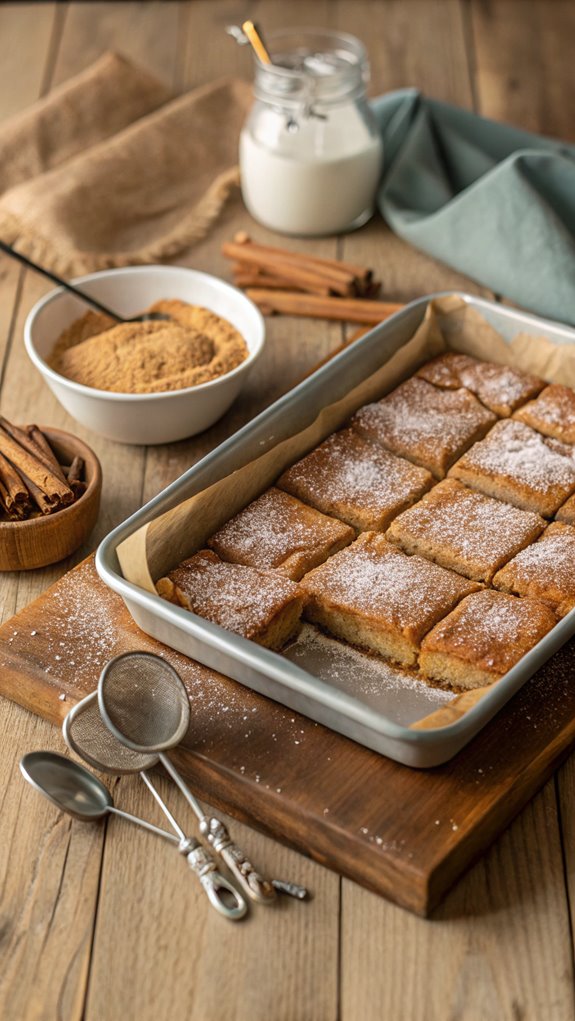 cinnamon sugar dessert bars