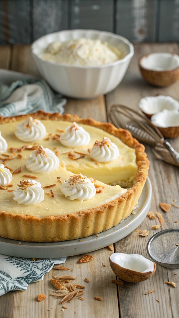 coconut custard pie recipe