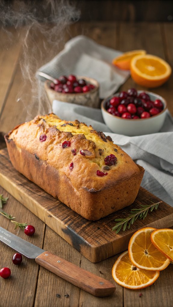 cranberry orange flavored bread