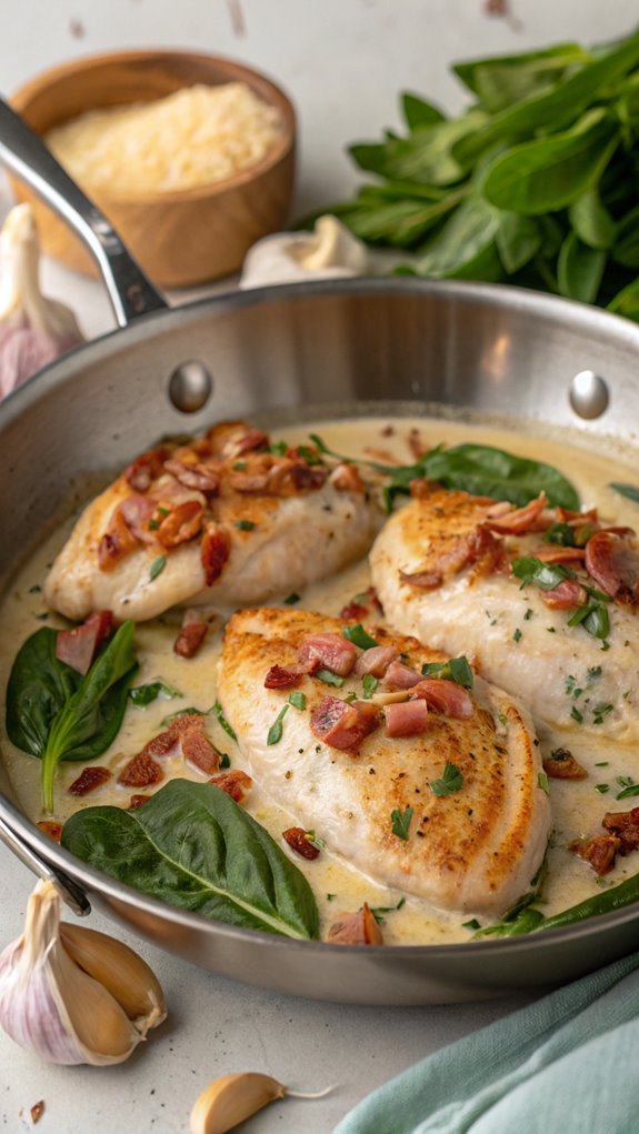 creamy bacon chicken dish