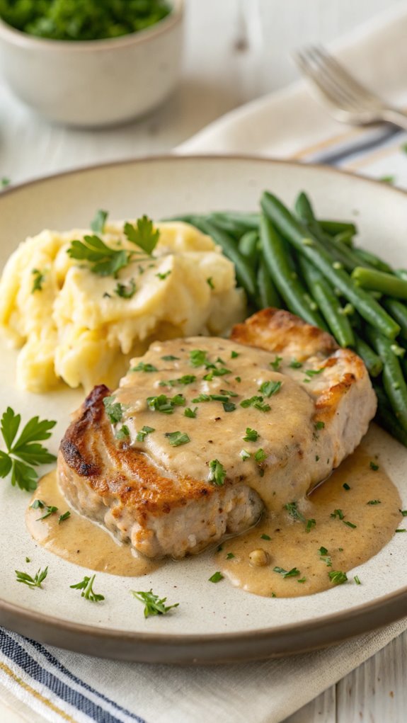 creamy baked pork chops