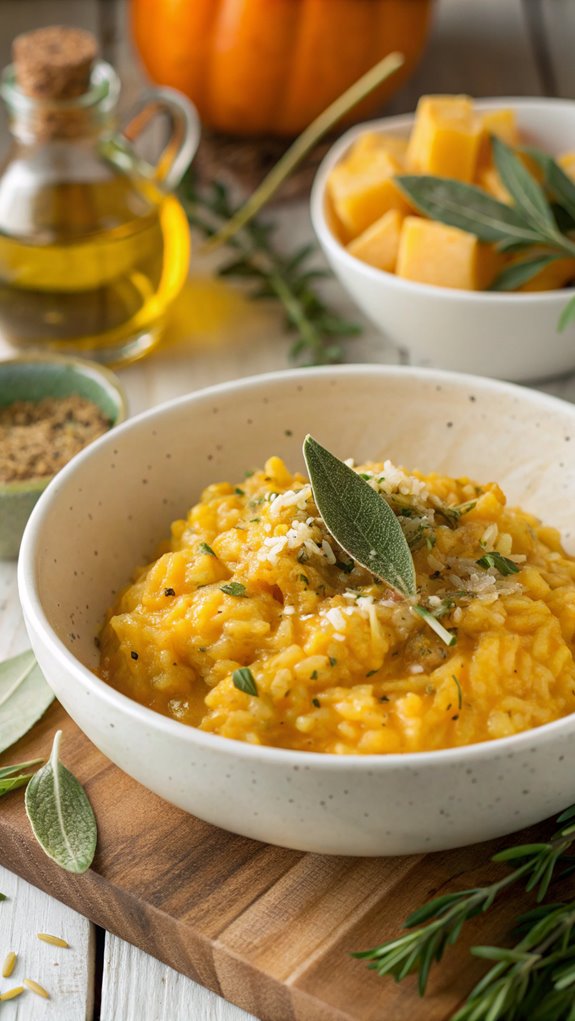 creamy butternut squash risotto