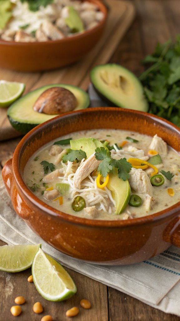 creamy chicken chili recipe