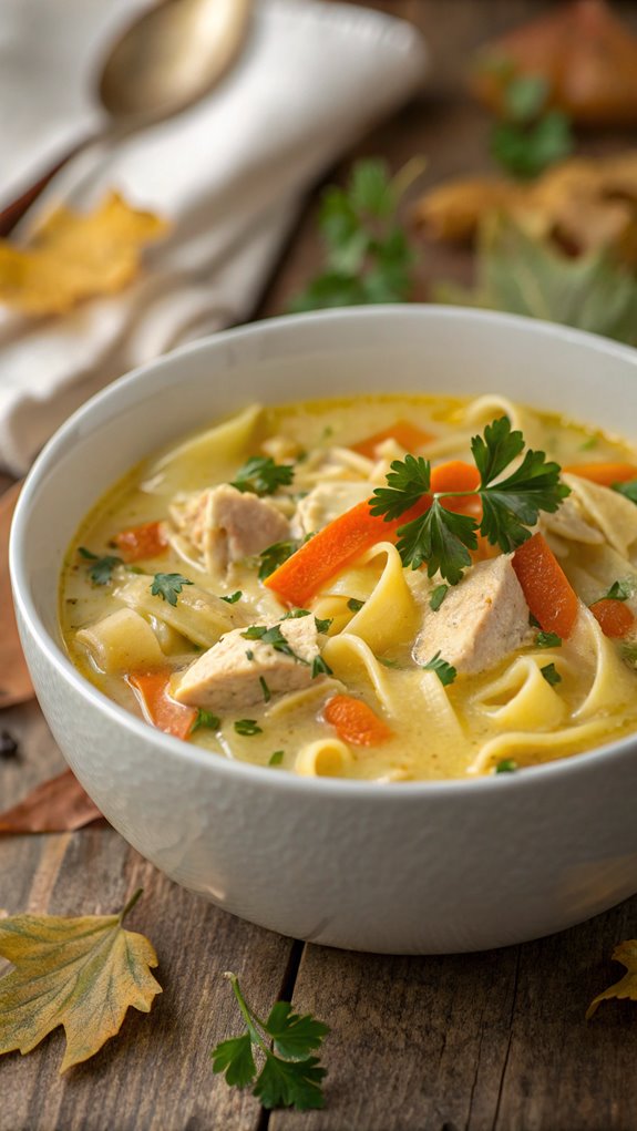 creamy chicken noodle soup