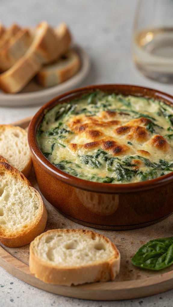 creamy spinach artichoke dip