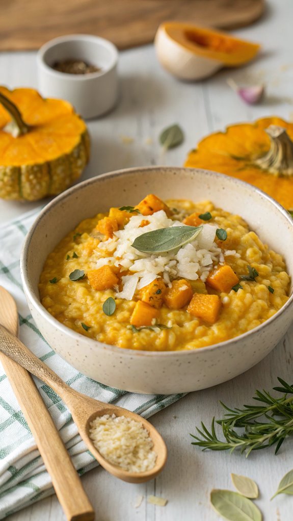 creamy winter squash risotto