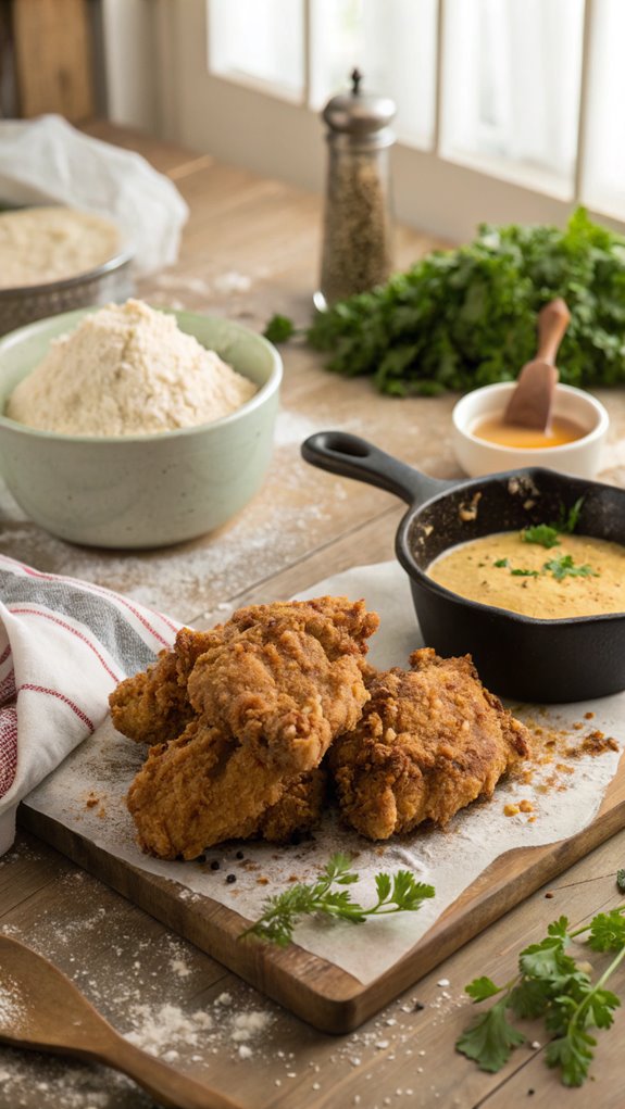 crispy breaded chicken dish