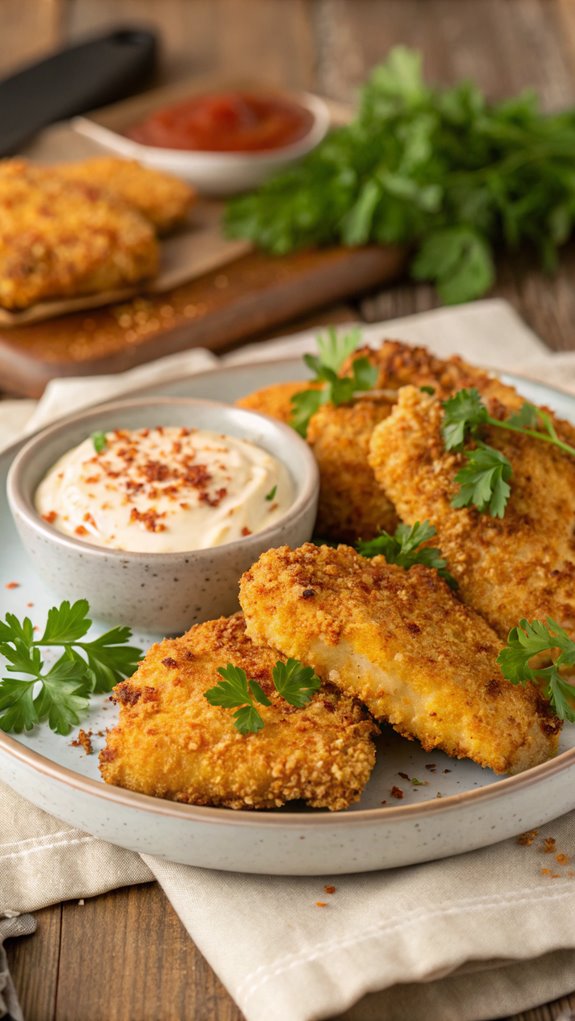 crispy cheddar chicken dish