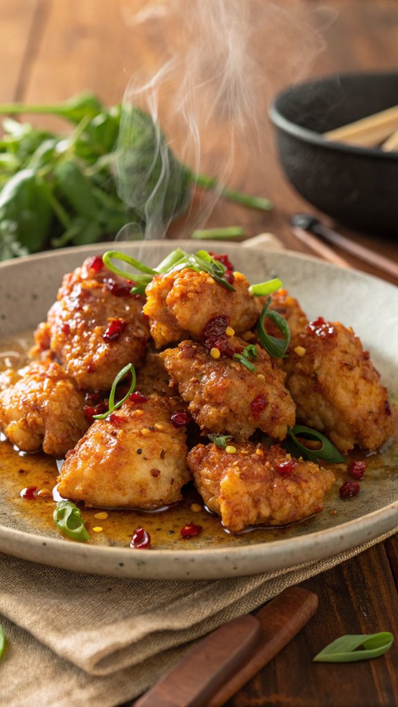 crispy hot honey chicken