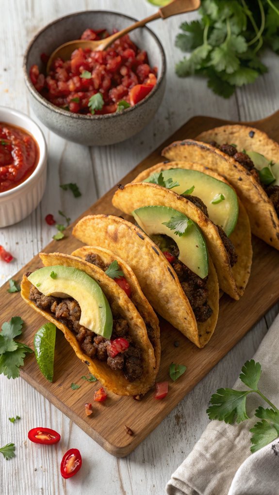 crispy tacos with beef