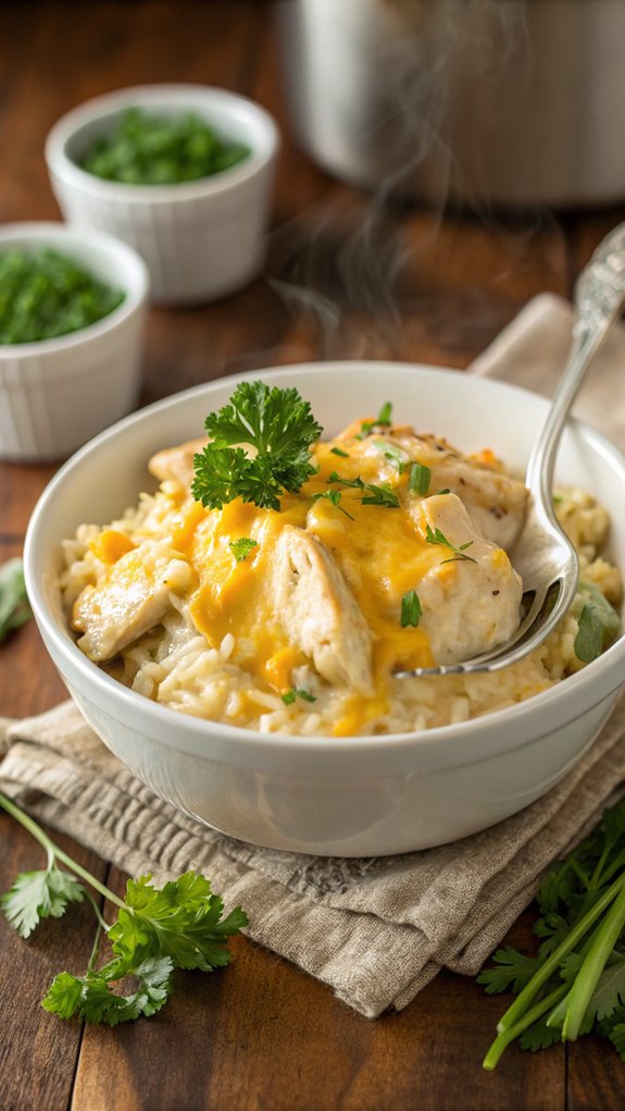 crockpot cheesy chicken dish