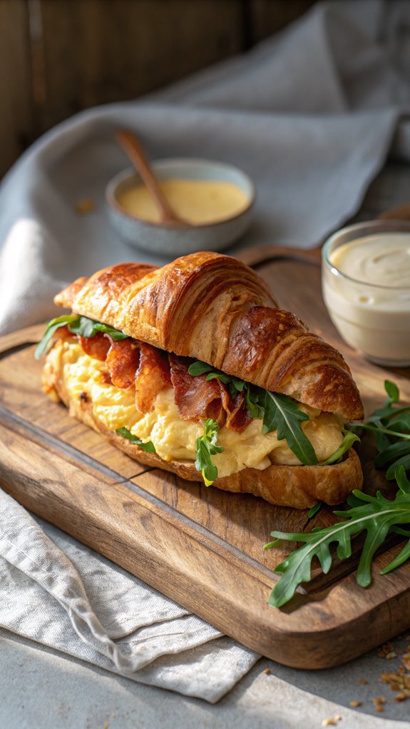 croissant sandwich breakfast recipe