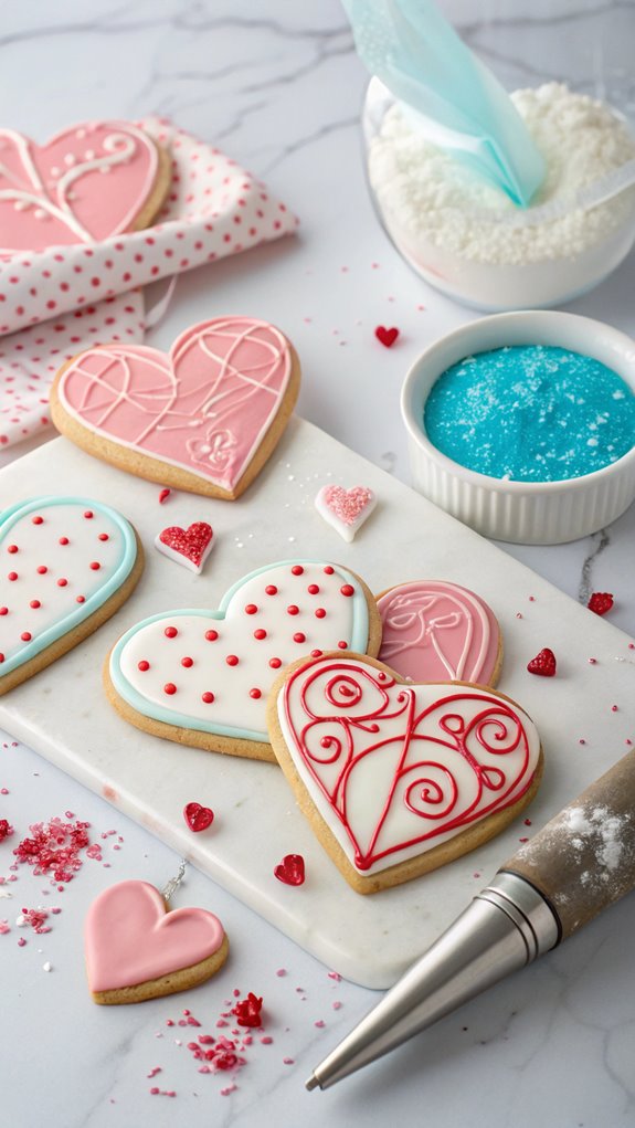 decorating cookies with icing