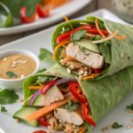 delicious asian chicken wrap