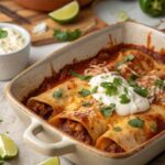 delicious beef enchilada casserole