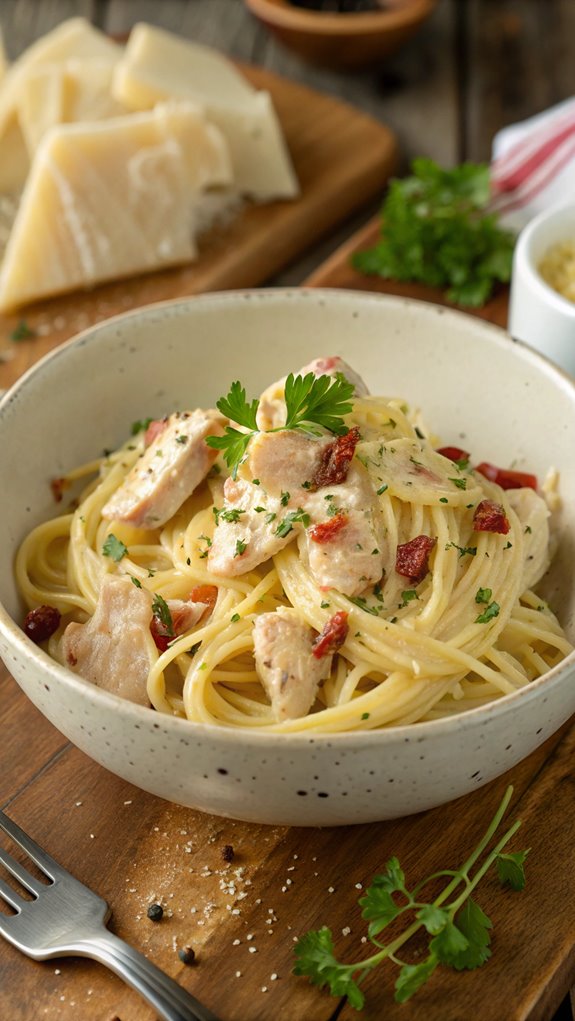 delicious chicken carbonara recipe