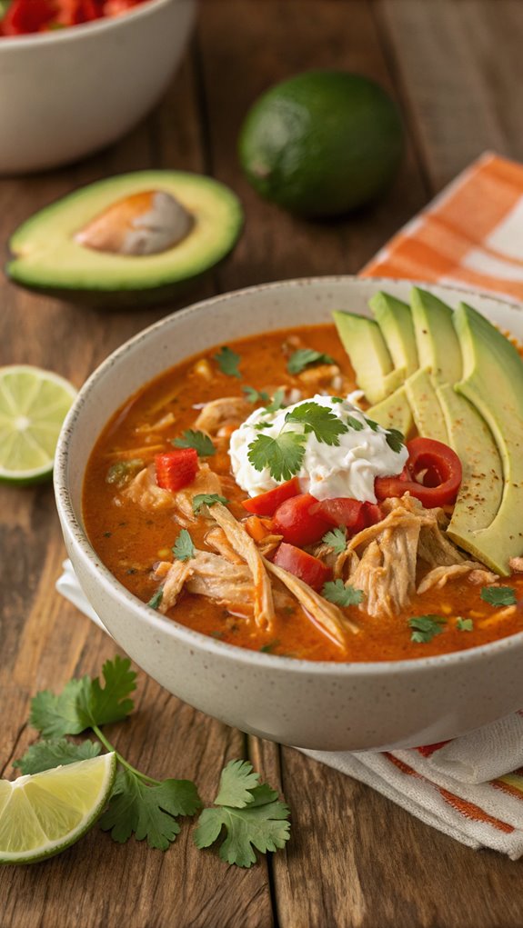 delicious chicken enchilada soup