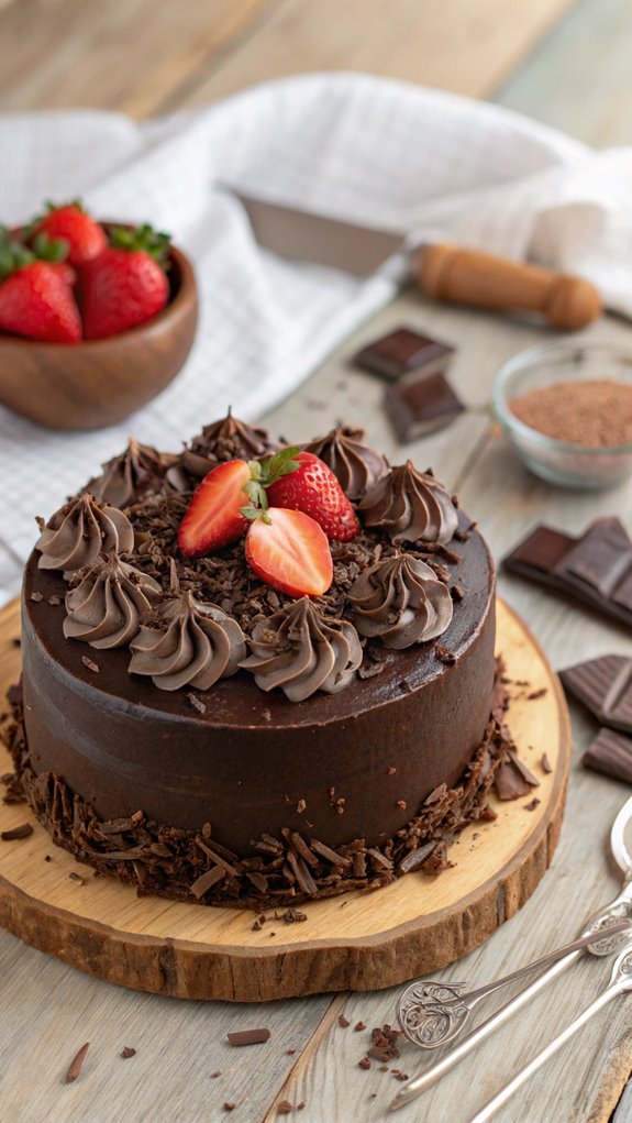 delicious homemade chocolate cake