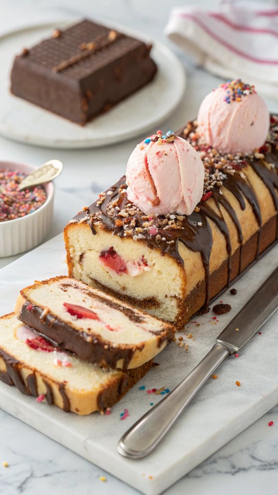 delicious ice cream loaf