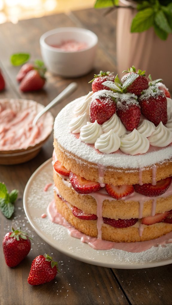 delicious strawberry cake recipe