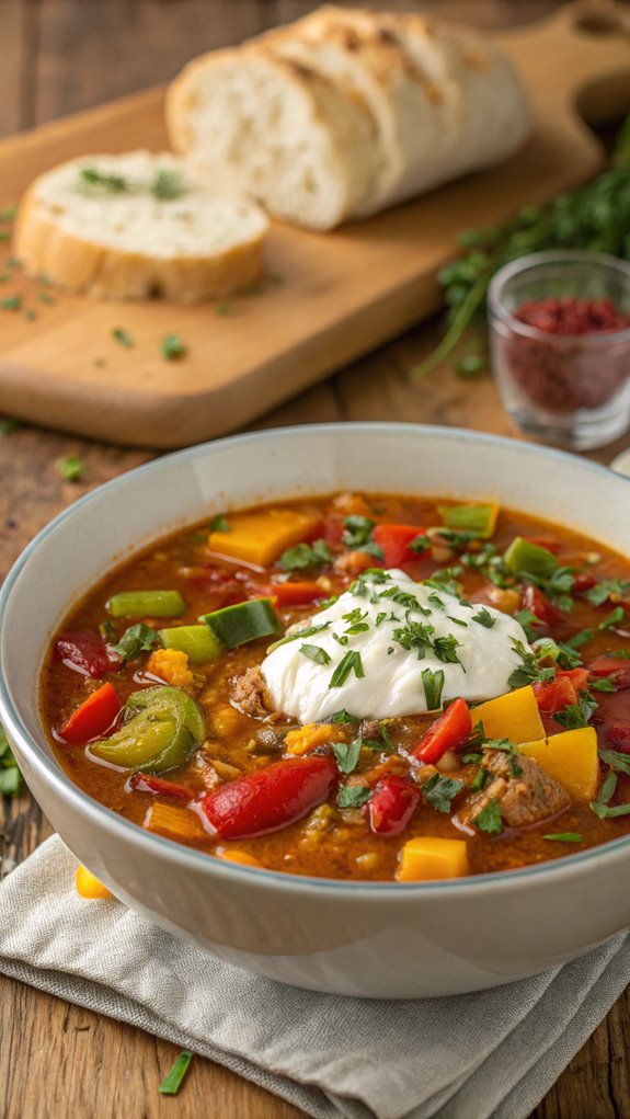 delicious stuffed pepper soup