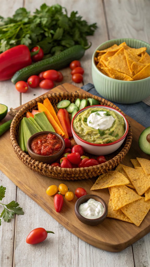 delicious taco dip platter