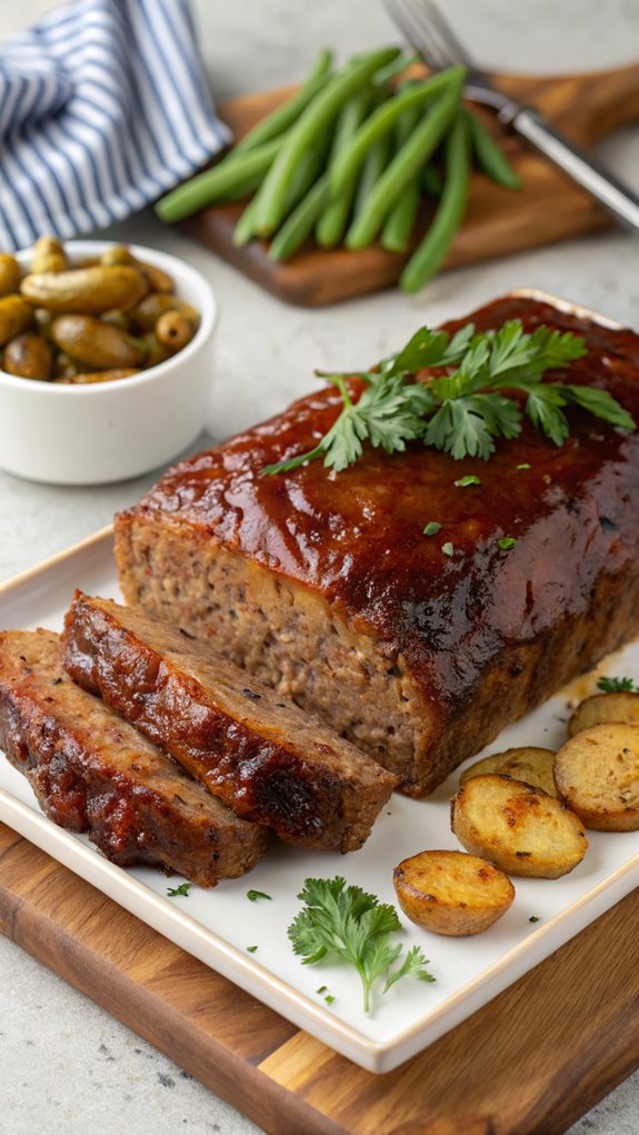 easy meatloaf with glaze