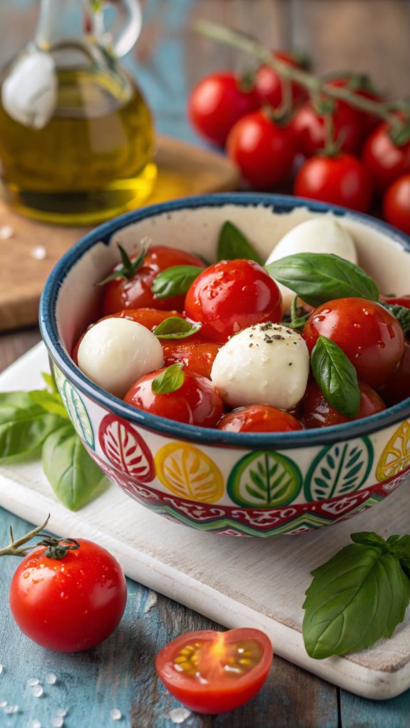 fresh mozzarella cherry salad